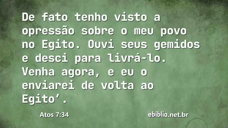 Atos 7:34