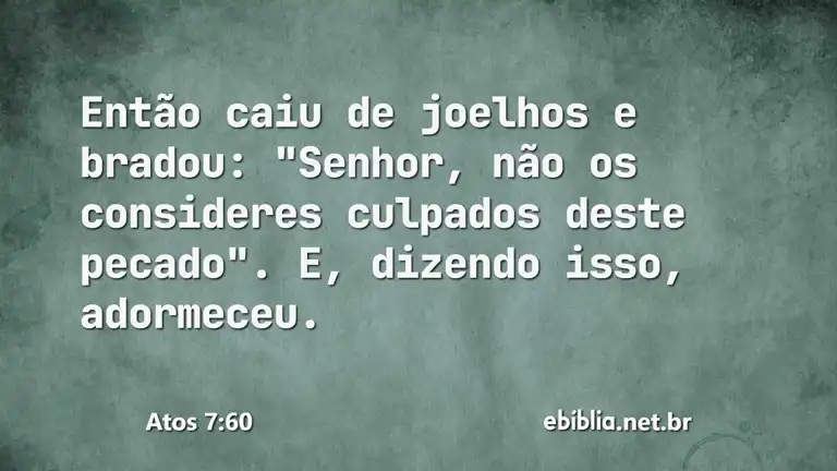 Atos 7:60