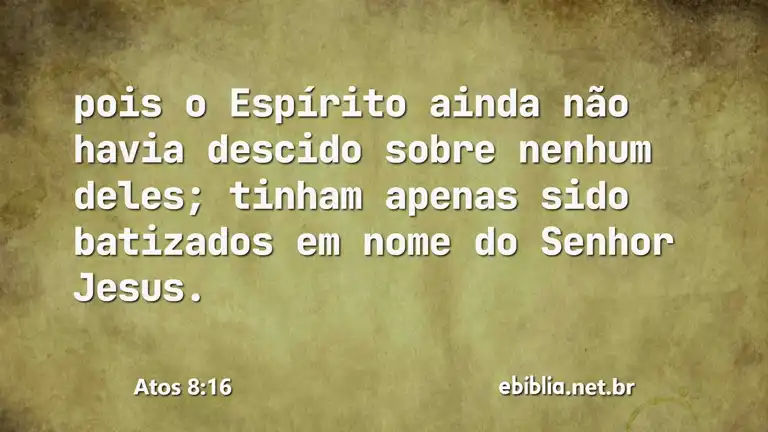 Atos 8:16