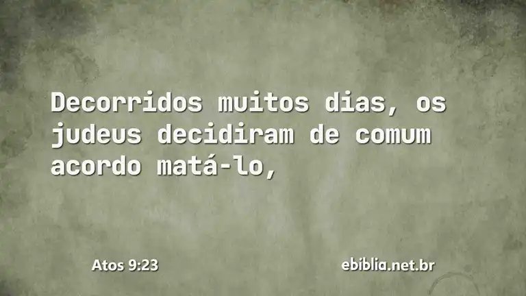 Atos 9:23