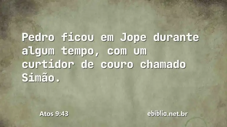 Atos 9:43