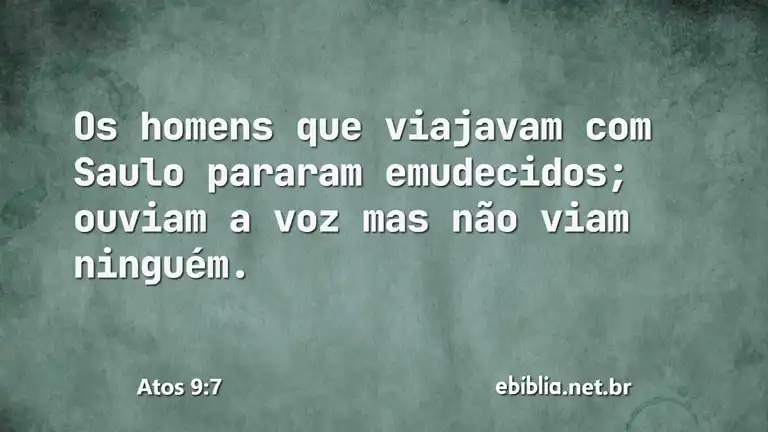 Atos 9:7