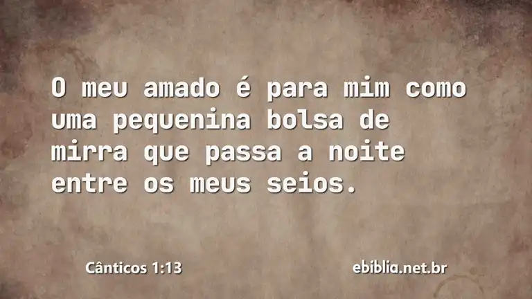 Cânticos 1:13