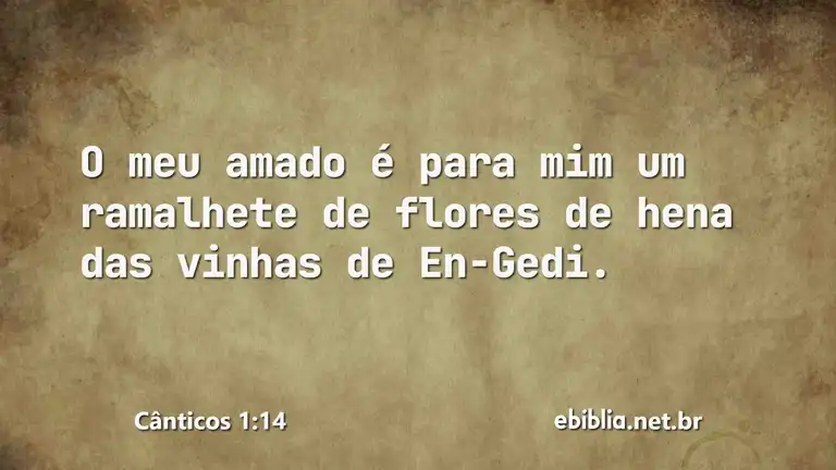 Cânticos 1:14