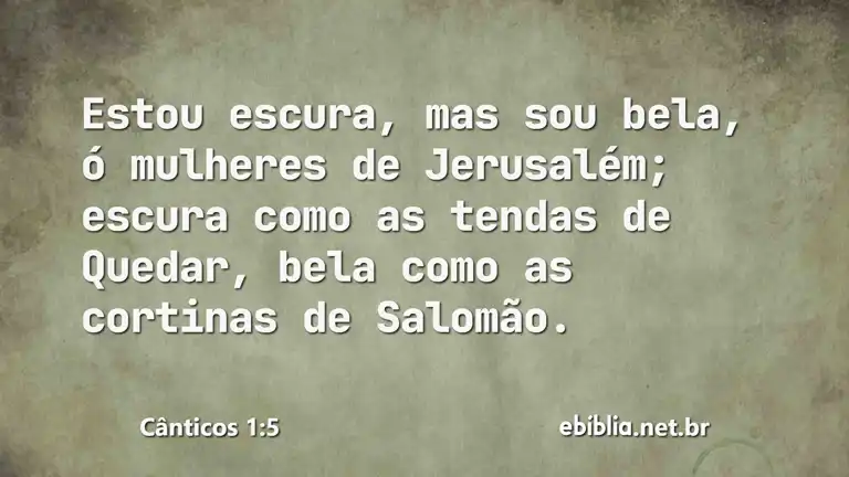 Cânticos 1:5