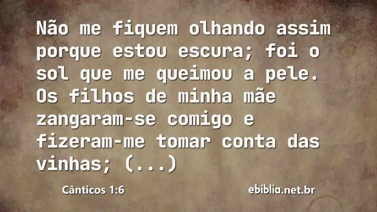 Cânticos 1:6