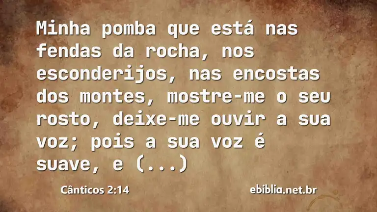 Cânticos 2:14