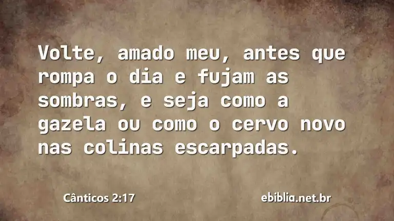 Cânticos 2:17