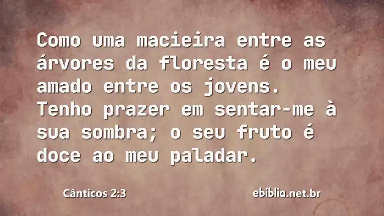 Cânticos 2:3