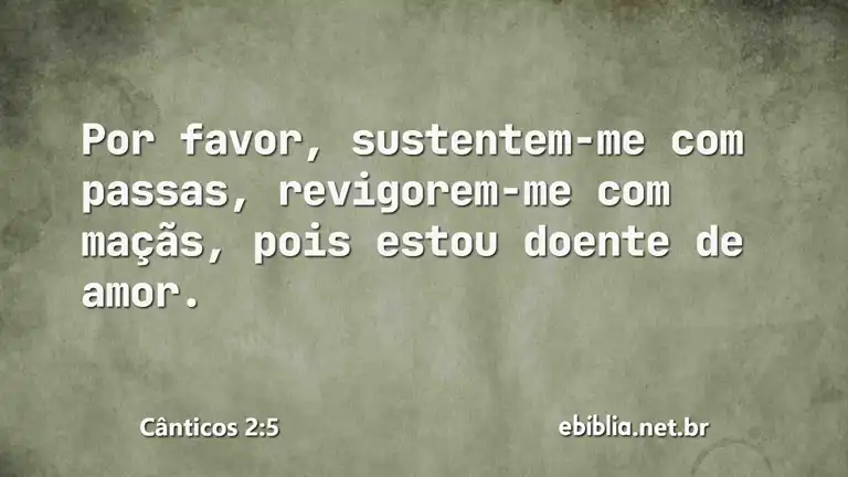 Cânticos 2:5