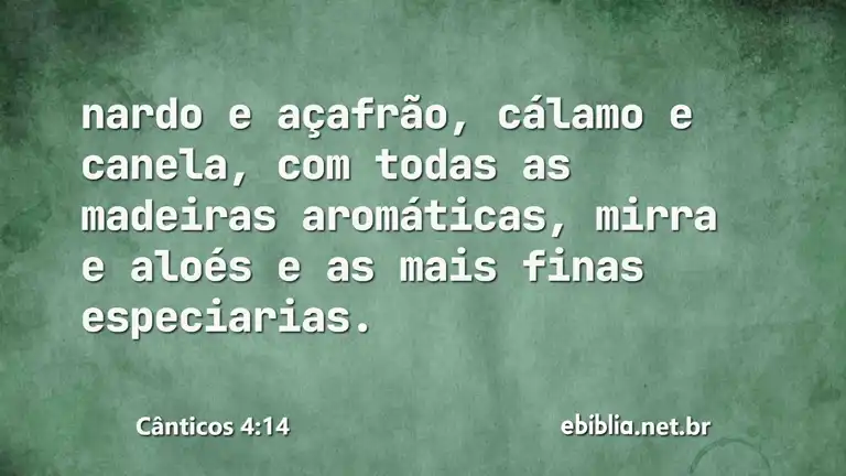 Cânticos 4:14