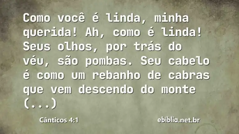 Cânticos 4:1