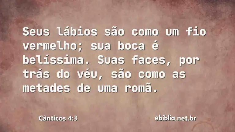 Cânticos 4:3