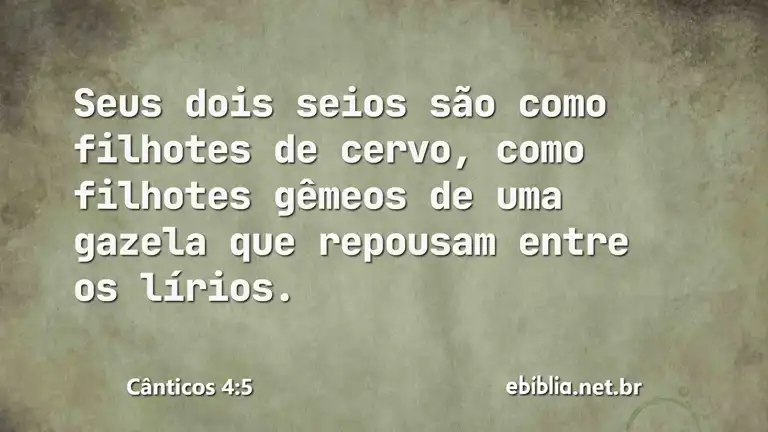 Cânticos 4:5