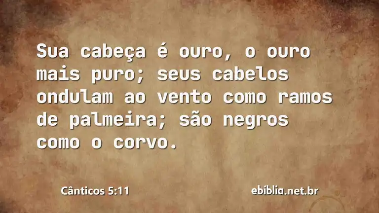 Cânticos 5:11