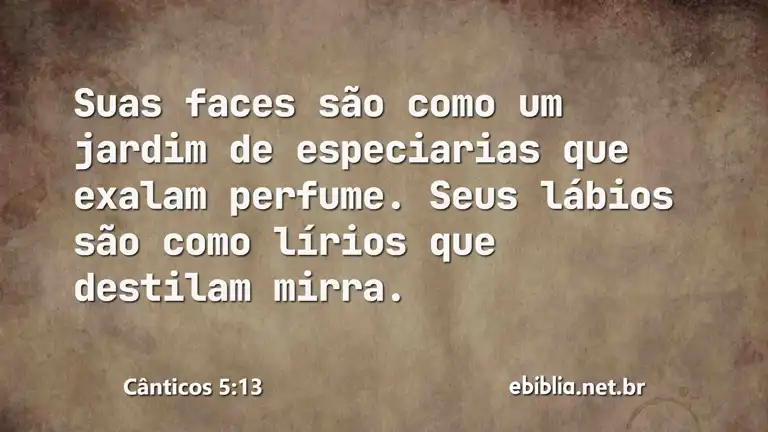 Cânticos 5:13