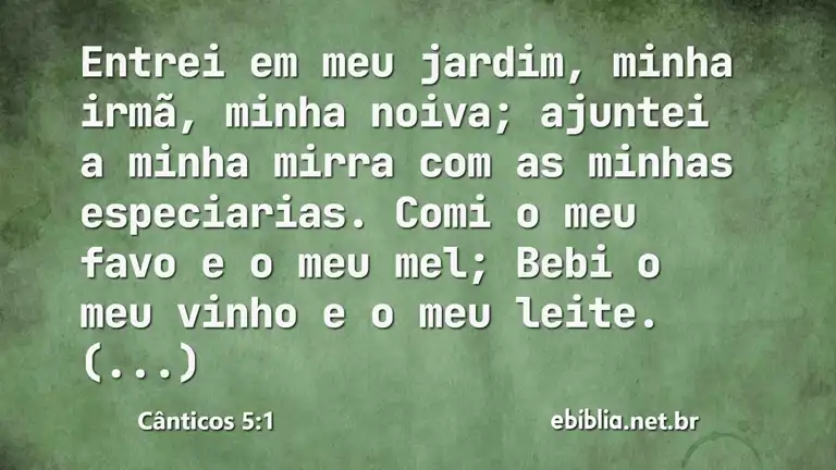 Cânticos 5:1