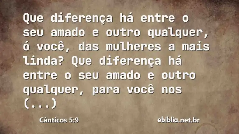 Cânticos 5:9