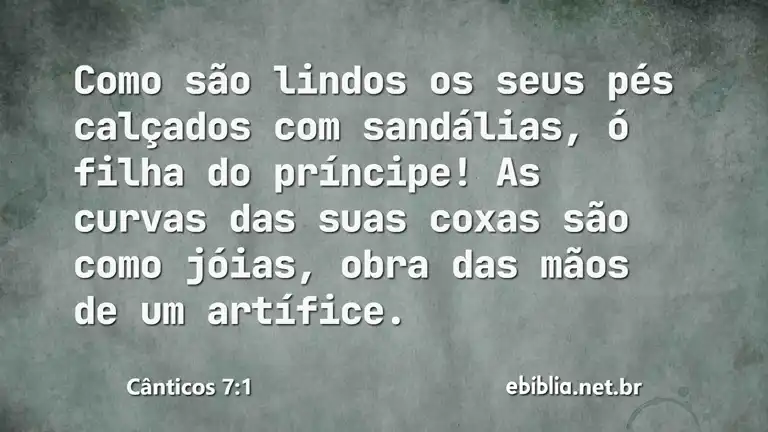 Cânticos 7:1