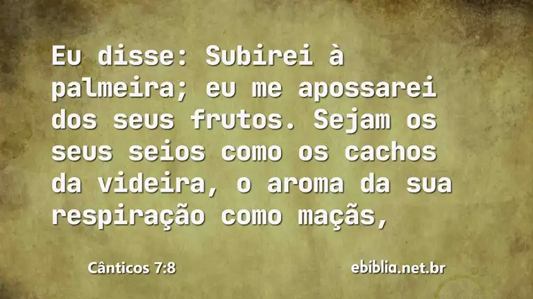 Cânticos 7:8