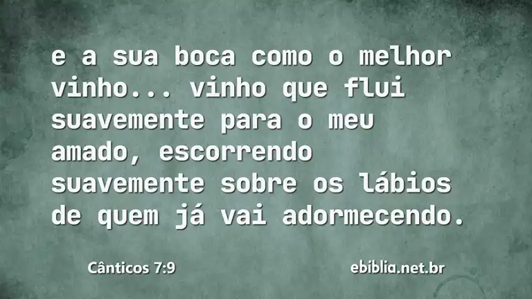 Cânticos 7:9