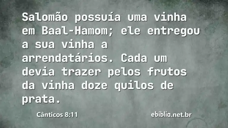 Cânticos 8:11