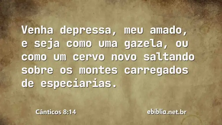 Cânticos 8:14