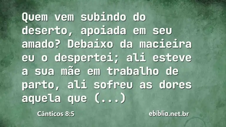 Cânticos 8:5