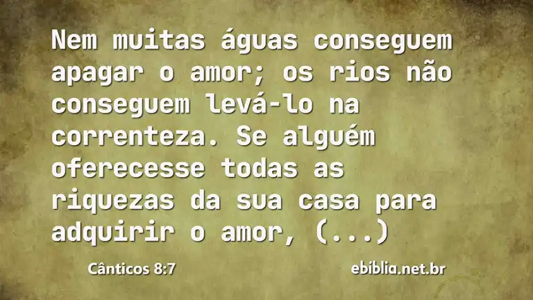 Cânticos 8:7