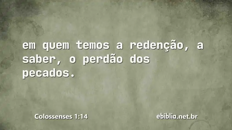 Colossenses 1:14