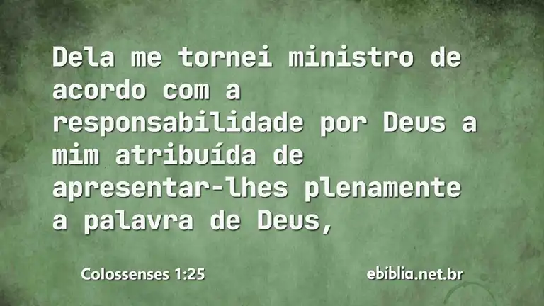 Colossenses 1:25