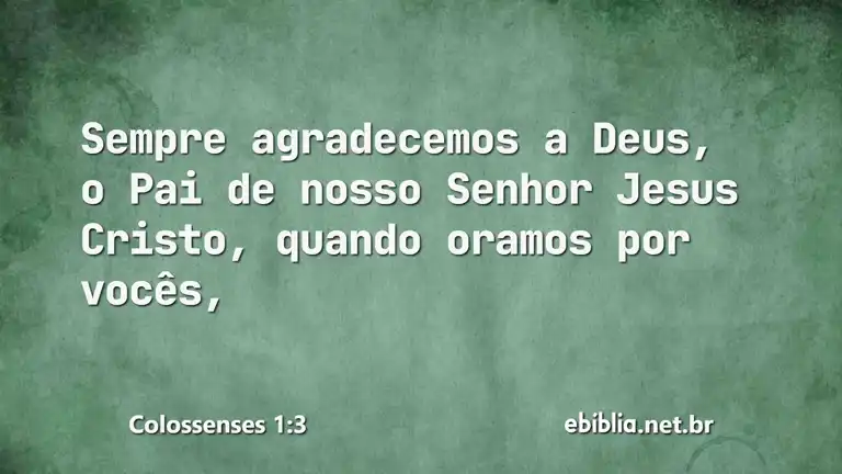 Colossenses 1:3