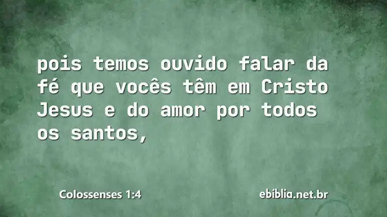 Colossenses 1:4