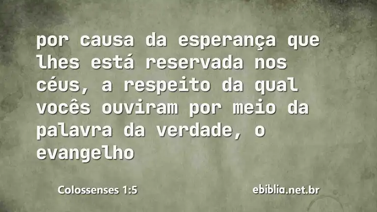 Colossenses 1:5