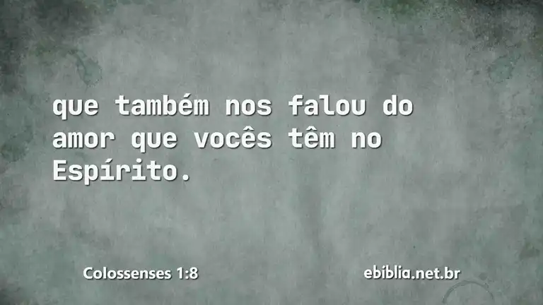 Colossenses 1:8