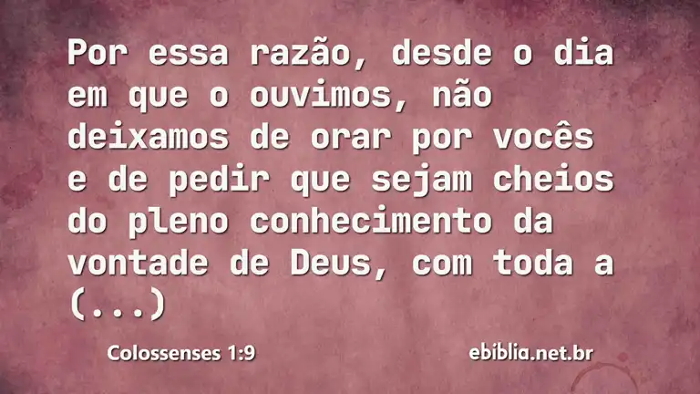 Colossenses 1:9