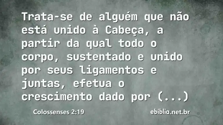 Colossenses 2:19