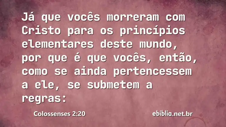 Colossenses 2:20