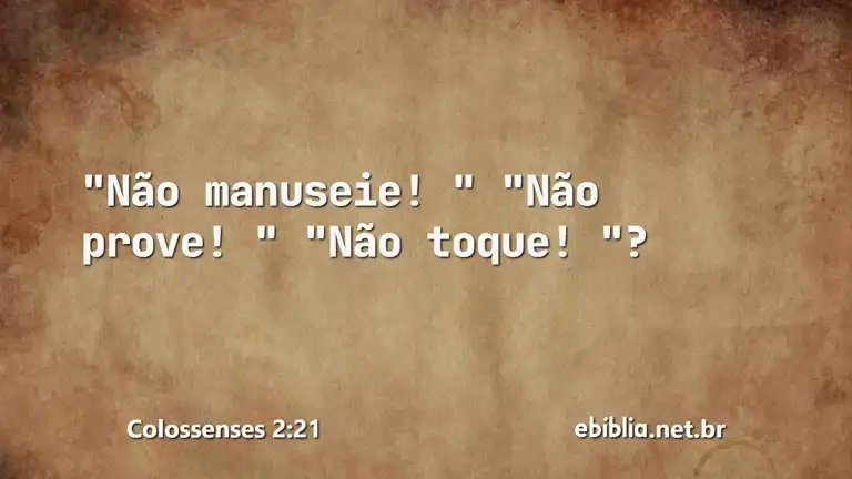 Colossenses 2:21