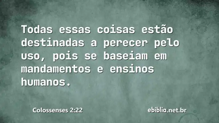 Colossenses 2:22