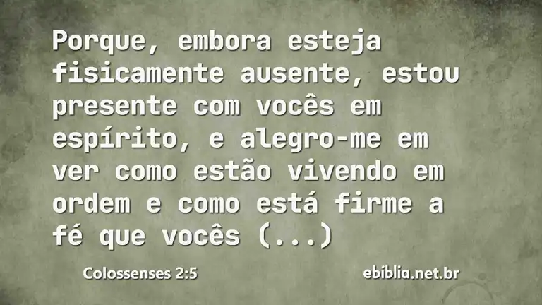 Colossenses 2:5