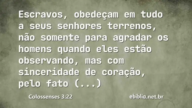 Colossenses 3:22