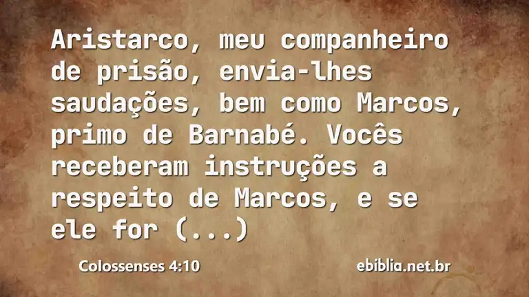 Colossenses 4:10