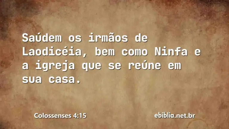 Colossenses 4:15