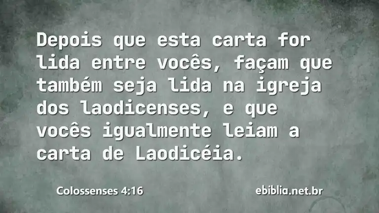 Colossenses 4:16