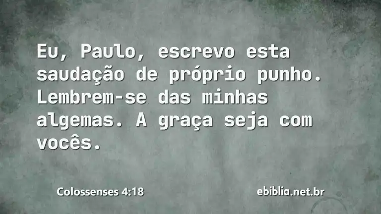 Colossenses 4:18