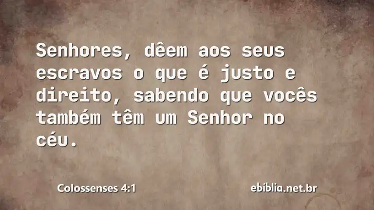 Colossenses 4:1