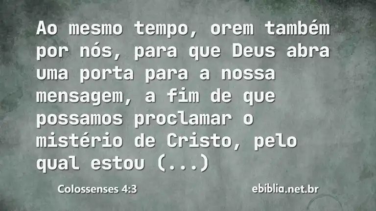 Colossenses 4:3