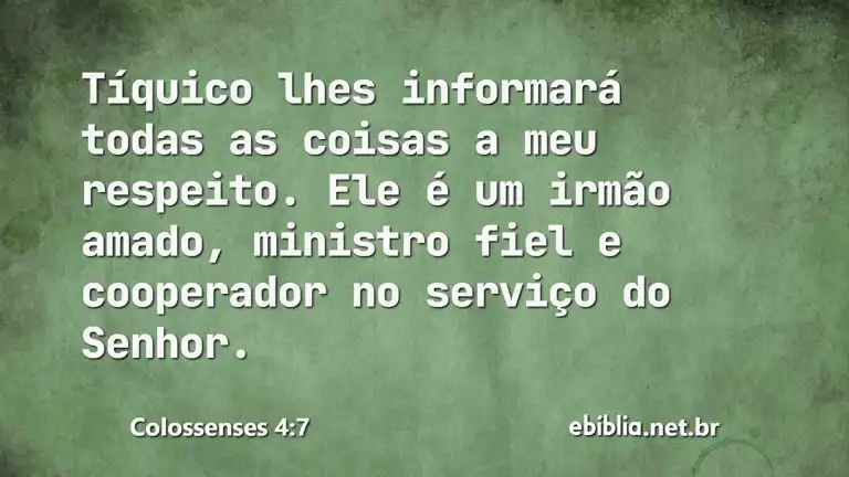 Colossenses 4:7