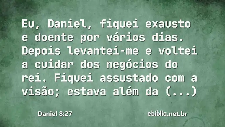 Daniel 8:27